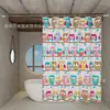 Cortina de ducha de PEVA es impermeable y resistente al moho, cortina divisoria de ducha para baño, engrosada e impermeable, cortina de tela impermeable para bañarse