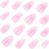Exclusivo transfronterizo para uñas clásicas francesas degradadas de uso sencillo, manicura corta, piezas de uñas, 24 piezas de uñas postizas al por mayor