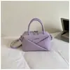 Bolso de Mano de Estilo Sobre de Nicho para Mujer, Nuevo Modelo 2026, Bolso Cuadrado Pequeño de Forma de Caja Simple, Bolso de Hombro Cruzado Texturizado de Verano