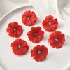 Flores Artificiales Flores de la Suerte Flor de Ciruelo de Múltiples Capas Flores de Seda Material para Manualidades Estilo Antiguo Decoración de Boda Dinastía Han