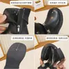 Otoño 2026 Nuevas Botas para Niña Negras de Moda con Hebilla de Cuero Remaches Botas de Moda Elegantes Botines para Niña Pequeña