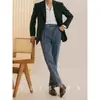 Pantalones Vaqueros Casuales de Pierna Recta para Hombre, Pantalones Largos de Cintura Alta para Otoño e Invierno, Pantalones de Traje Drapeados para Jóvenes Naples, Transfronterizos Retro