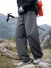 Pantalones de Trabajo Casuales Resistentes al Agua para Hombre, Pantalones Funcionales de Paracaidista para Primavera, Marca de Moda, Corte Holgado Texturizado, Pantalones Largos Curvos