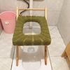 Silla de Toilet para Ancianos Madera Maciza Silla de Toilet para Mujeres Embarazadas Madera Silla de Toilet Simple Móvil Inodoro Doméstico para Ancianos