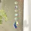 Estilo Creativo Europeo Transfronterizo Nuevo Colgante DIY Cortina de Cuentas Octagonales de Colores Atrapasoles Carrillón de Viento de Cristal