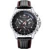 Reloj para Hombre Megir Dropshipping Deportivo Más Vendido Reloj Falso de Tres Ojos Luminoso para Hombre 1010g