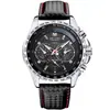 Reloj Deportivo para Hombre Megir Reloj Falso de Tres Ojos Luminoso para Hombre 1010g