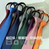 Gravata com Zíper Sem Nó Cor Básica Moda Camisa Casual Acessórios Jk Estilo Preppy Versátil Cor Pura Gravata Tendência Masculina