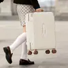 Mala de Alça Larga Grande Capacidade para Mulheres, Mala de Rodinhas Multifuncional para Homens, Mala de Viagem Espessa, Mala com Trava de Senha para Estudantes