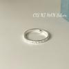 Anillo Abierto Simple de Plata Esterlina S925 Estilo Coreano Temperamento Apilable de Alta Gama Diseño de Escala Combinable
