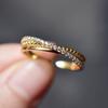 Anillo de cruz de diamantes de plata esterlina s925 moda europea y americana estilo frío joyería ajustable moda entrega de una pieza envío gratis