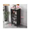 Armário de chá em pedra tipo cerâmica para sala de estar, hotel, escritório, bar de chá, armário lateral para armazenamento de máquina de café, armário multifuncional de porta única