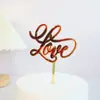 Derechos de autor Decoración de Pastel Acrílica para el Día de San Valentín Transfronteriza amor Feliz Día de San Valentín Inserto de Pastel Acrílico