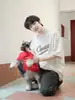 Suministro Directo de Fábrica Camiseta de Manga Corta Americana Cool con Protección Solar para Niños Verano Suelta Secado Rápido Camiseta de Media Manga para Niños