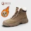 Botas de Trabalho Ram Maillard com Solado Grosso para Mulheres no Outono e Inverno Botas Antiderrapantes Resistentes ao Desgaste Botas Quentes Forradas com Lã do Nordeste para Neve