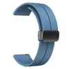 Fabricante Adecuado para Xinhua Gt5 Samsung Watc6 Xiaomi S4 Honor Correa de Reloj de Silicona Magnética Plegable Hebilla Plegable Correa de Reloj 22