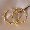 Nuevos Pendientes de Aro con Cierre de Plata 925 Lujo Accesible Pendientes de Aro de Gama Alta Elegantes Pendientes de Aro Estilo Retro de Hong Kong para Mujer