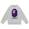 Marca de moda transfronteriza de comercio exterior BAPE sudadera con capucha de punto para hombre, otoño e invierno, manga larga, estampado de letras, holgada, cuello redondo