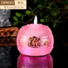 Lámpara de Loto, Lámpara Siempre Encendida, Vela Digital para el Hogar, Lámpara de Ofrenda para Bodhisattva, Lámpara de Buda, Lámpara de Altar de Cristal para Buda, Recargable
