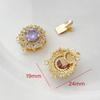 Cobre chapeado real ouro cor preservação acessórios Stick Buckle Buckle Buckle Buckle Pearl Jewelry Connection Buckle Diy Bracelet Colar End