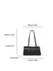 Bolsa de ombro feminina com design único 2026 nova bolsa vintage com fivela de cinto para sob o braço para mulheres, bolsa estilosa de motociclista, bolsa baguette