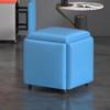 Mesa de Centro Combinable Apilable Cubo de Rubik Taburete Bajo 5 en 1 Hogar Apartamento Pequeño Sofá Banco Pequeño para Cambiar Zapatos