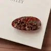 Pinza de Pelo Ovalada de Mármol Exquisito de Acetato Coreano con Pinza de Resorte Pinza Exquisita de Gama Alta para Cola de Cabello Accesorios para el Cabello para Mujeres