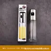 Frasco borrifador de vidro de aço inoxidável 304 ferramenta pequena doméstica para cozinha com escala frasco borrifador para churrasco frasco de vinagre pote de óleo de vidro