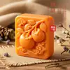 Queda de Baleia Dez Milhas Estilo Nacional Caqui Ruyi Molde de Sabão Artesanal DIY Molde de Silicone Molde de Sabão Molde de Sabão Silicone