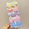 Elástico Pequeno de Flor de Aparência Sofisticada para Meninas Que Não Machuca o Cabelo, Prendedor de Cabelo Infantil, Tiara Fofa de Bebê, Acessórios de Cabelo