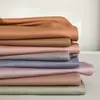 Sábana bajera individual de color liso, 60 hilos, algodón de fibra larga de Xinjiang, sábana individual de una pieza 100% algodón, funda de almohada sencilla de satén 100% algodón