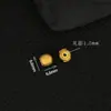 Plata S925 Oro Calabaza Prismáticos Cuentas Espaciador Accesorios DIY Moda Nicho Simple Versátil Pequeños Accesorios