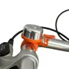 Campana Pequeña de Nylon N+1 con Diseño de Bloques de Color Plateado y Naranja, Produce un Sonido Nítido y Fuerte, Resistente a la Corrosión y a las Caídas, Adecuada para Uso en Interiores y Exteriores