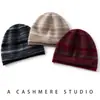 Nueva colección de otoño e invierno: Gorro de punto 100% cachemir puro, diseño unisex, casual y versátil, cómodo y cálido, patrón de rayas