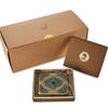 Estuche de Cigarrillos Clásico Retro Repujado Oposición Paquete de 20 Portátil de Gama Alta Creativo Caja de Regalo para Hombres y Mujeres con Jade