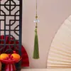 Pingente de Borla para Espada com Nó de Bambu Estilo Antigo Pingente de Bolsa DIY Nova Decoração Estilo Chinês Hanfu Pingente de Marcador de Página