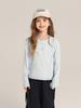 Camiseta Infantil Pudding Haru Moda para Niñas Casual Manga Corta Top Camiseta Básica Manga Larga para Mujer Exterior Cuello Redondo