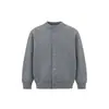 Cárdigan de punto cleanfit peso pesado estilo old money abrigo temporada otoño e invierno cleanfit cálido suéter cuello redondo hombre moderno