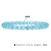 Pulsera unisex sencilla de alta gama para viajeros, con cuentas de piedra calientes de 6 mm transfronterizas de Europa y Estados Unidos, cuerda elástica para hombre y mujer que combina con todo.