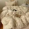 Juego de Cuatro Piezas de Gasa Doble Capa Clase A, Sábana Plana, Funda de Edredón, Sábana Ajustable, Juego de Tres Piezas, Juego de Una Pieza, Dropshipping, Venta al por Mayor del Fabricante, Compra Grupal, Transfronterizo