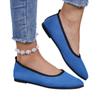 Sapatos de comércio exterior plus size femininos, calçados casuais para uso externo, novos, europeus e americanos, de primavera de 2025, com sola plana e bico fino, boca rasa