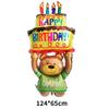 Novo bolo de urso balão de filme de alumínio bebê festa de aniversário banquete decoração bola de urso mágico atacado