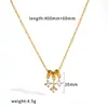 Collar transfronterizo de moda versátil de acero inoxidable con diamantes de colores, lujo ligero con un toque de alta gama, cadena para la clavícula de acero de titanio con colgante de múltiples circonitas
