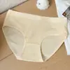 Calcinha feminina de algodão puro estilo macaron, respirável, para todas as estações, fundo de algodão puro, alta elasticidade, confortável, cintura média, estilo triângulo