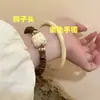 Pulsera de sándalo verde Xingshi de estilo chino nuevo para mujer, diseño de nicho, pulsera de alta gama para combinar con todo, pulsera de pareja, novias, estudiantes