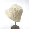 Sombrero de Pescador Tejido con Patrón de Piña para Hombres y Mujeres en Otoño e Invierno Estilo Nuevo Simple y Versátil Casual Cálido para Viajes Cubre-Rostro Sombrero de Lana