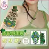 St Patrick flor braço tatuagem adesivos novo trevo de quatro folhas adesivos criativos impermeável à prova de suor descartável tatuagem temporária