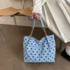 Bolsa de Ombro Único Retro de Veludo com Bolinhas Transfronteiriça Alça de Corrente Patchwork Grande Capacidade Bolsa de Mão Bolsa Feminina para Outono Inverno