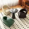 Taburete de Sala de Estar con Ruedas, Sofá para Cambiarse los Zapatos, Taburete Deslizante, Silla con Respaldo, Silla Giratoria, Taburete Móvil de Cuatro Ruedas para Cambiarse los Zapatos, Mesa de Centro, Taburete Bajo