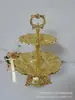 Arranjo de Aniversário Decoração de Mesa de Sobremesas Enfeites Prateleira de Exibição de Casamento Mesa de Frutas Liga de Zinco Bandeja de Bolo Lanche